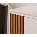 Ver imagem 3 de Rack para TV até 60 Polegadas com 1 Porta de Correr Retrô Multimóveis Crcol-RCK036 Off White/