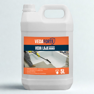 Borracha Líquida Manta Impermeabilizante Veda Laje Telhados Paredes com Isolamento Térmico Branco