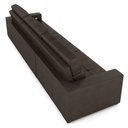 Ver imagem 5 de Sofá Retrátil 6 Lugares 404cm 3 Módulos Nero com Usb Couro Marrom G52 - Gran Belo