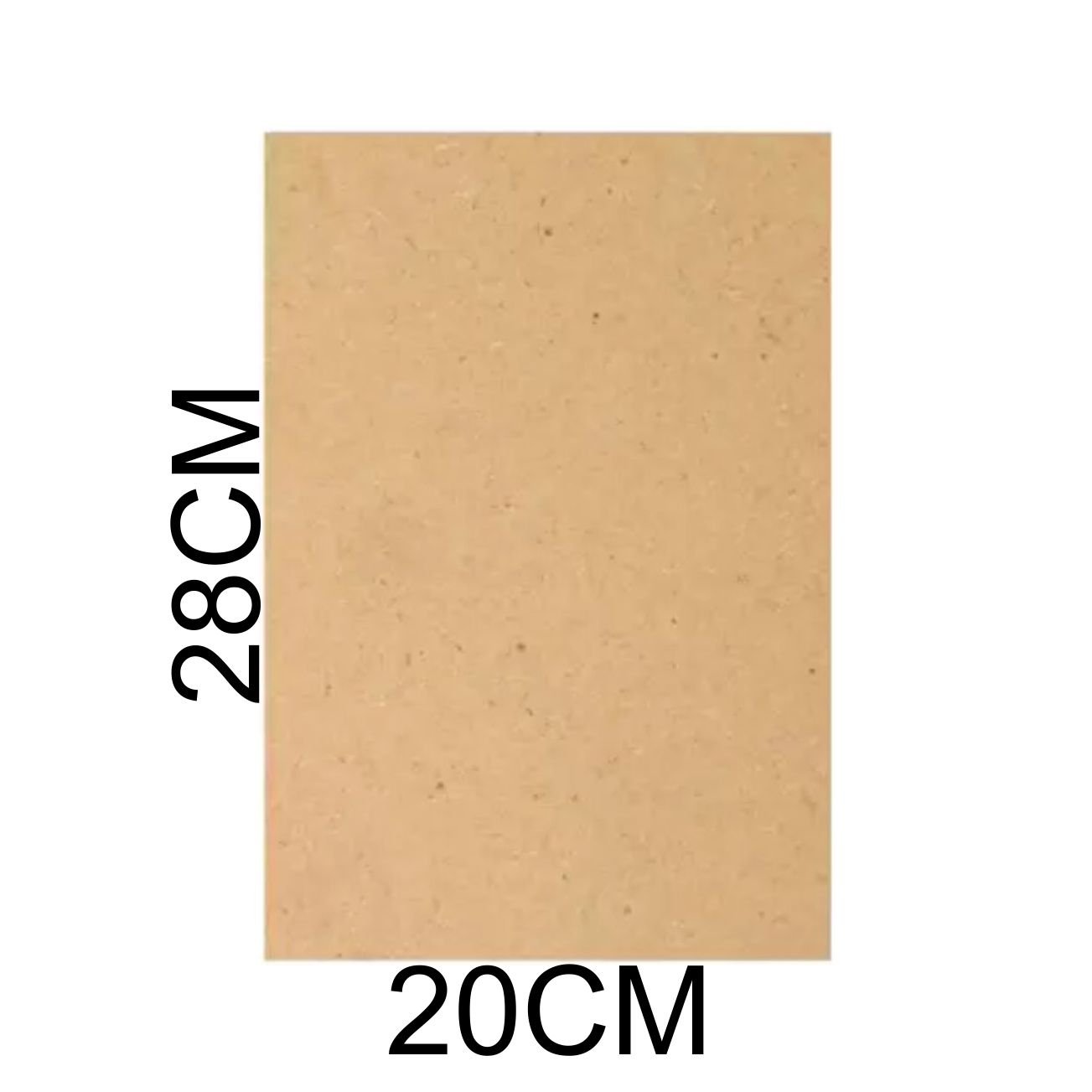 Chapa Mdf Cru 3mm Placa 20x28 Cm A4 para Artesanato Adesivo 50 Unidades - 3