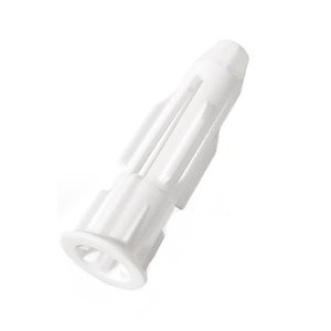Bucha Plastica Tijolo Oco 08mm com 100un Branca Sandalo