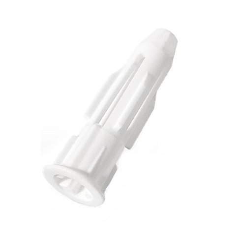Bucha Plastica Tijolo Oco 08mm com 100un Branca Sandalo