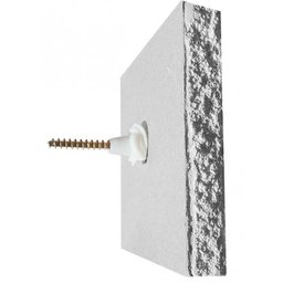 Bucha Plastica Tijolo Oco 08mm com 100un Branca Sandalo - 2