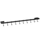Ver imagem 1 de Suporte Porta Utensílios Cozinha 15 Ganchos 80cm Preto Fs