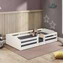 Ver imagem 1 de Cama Montessoriana em Madeira Maciça Malta Casatema MadeiraOriginals Branco