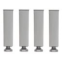 Ver imagem 1 de 4 Pés de Cozinha Cinza Vap Regula de 17 a 19cm para Gabinete Armario Balcão