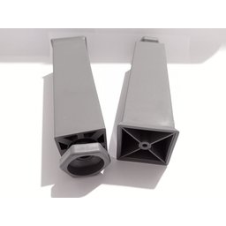 4 Pés de Cozinha Cinza Vap Regula de 17 a 19cm para Gabinete Armario Balcão - 5