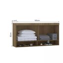 Ver imagem 2 de Guarda-roupa Modulado 165cm Aéreo 2 Portas Basculantes Paris Luciane