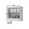 Gabinete de Cozinha Modulado Balcão Americana C/ 2 Portas S/ Tampo Branco - Henn - 7