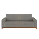 Ver imagem 4 de Sofá Living Vintage 3 Lugares 225cm em Linho Áspen Cinza