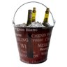 Kit 2 Baldes de Gelo para Vinhos em Metal Galvanizado 7,6 Litros - 1
