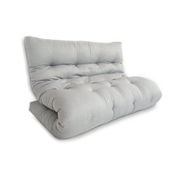 Futon 02 Lugares Slim 128x188x10cm - Cor Gelo FUTON BRASIL - 3