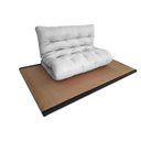 Ver imagem 4 de Futon 02 Lugares Slim 128x188x10cm - Cor Gelo FUTON BRASIL