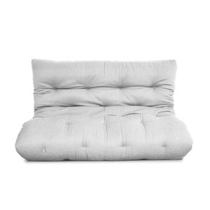 Futon 02 Lugares Slim 128x188x10cm - Cor Gelo FUTON BRASIL