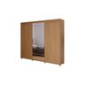 Guarda Roupa Casal com Espelho 3 Portas 6 Gavetas 100% MDF Maximus  - 3