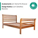 Ver imagem 2 de Cama Queen Gôndola Peseira Alta Madeira Maciça Marrom Milani Movelaria