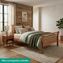 Ver imagem 6 de Cama Queen Gôndola Peseira Alta Madeira Maciça Marrom Milani Movelaria