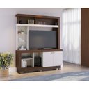 Ver imagem 1 de Rack Estante para TV até 50 Polegadas 2 Portas e Prateleiras de Vidro Multimóveis Crcol-RCP028