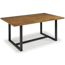 Conjunto Sala de Jantar Mesa com Bancos 6 Lugares Madeira Maciça Lumber Cabecasa MadeiraMadeira - 4