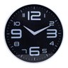 Relógio De Paredede Em Plástico Preto C/ Branco 30,5Cm X 4Cm - 2