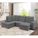 Ver imagem 1 de Sofá de Canto Retrátil e Reclinável 5 Lugares 310cm Belluno