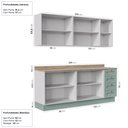 Ver imagem 4 de Cozinha Modulada 4 Peças com 2 Aéreos e 2 Balcões Arizona CabeCasa MadeiraOriginals