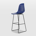 Ver imagem 1 de Banqueta para Sala de Jantar em Aço Eames PP Azul/Bic
