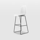Ver imagem 1 de Banqueta para Sala de Jantar em Aço Eames PP Branco