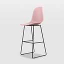 Ver imagem 1 de Banqueta para Sala de Jantar em Aço Eames PP Rosa