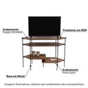 Ver imagem 4 de Rack de Canto para TV até 46 Polegadas 4 Prateleiras Industrial Lógica Nacional Móveis