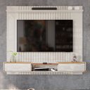 Ver imagem 5 de Rack Bancada com Painel para Tv de até 70" Ases Off White/jequitiba