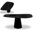 Ver imagem 3 de Mesa Oval Organica Flower 180x100cm em Ebano Modelar Moveis Mesa de Jantar Orgânica