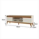 Ver imagem 5 de Rack com Painel para Tv até 70 Polegadas 180 Cm Astúrias - Off White e Cedro