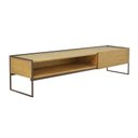 Ver imagem 1 de Rack 1 Gaveta Lumber Base Metal - Castanho Oregon - Datelli Design