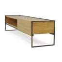 Ver imagem 4 de Rack 1 Gaveta Lumber Base Metal - Castanho Oregon - Datelli Design