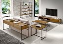 Ver mais imagens de Rack 1 Gaveta Lumber Base Metal - Castanho Oregon - Datelli Design