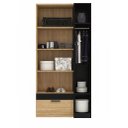 Ver imagem 2 de Guarda Roupa Solteiro com Espelho 2 Portas 1 Gaveta Capri 