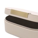 Ver imagem 3 de Caixa em MDF com Revestimento em PU Nude e Dourado 8,5x25x12cm