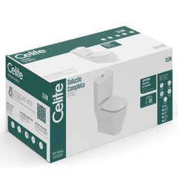 Conjunto Bacia com Caixa Acoplada Slim Celite - 8