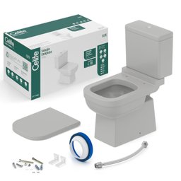 Kit Bacia com Caixa Acoplada Assento Termofixo Elite Celite - 4