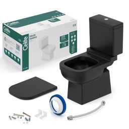 Kit Bacia com Caixa Acoplada Assento Termofixo Elite Celite - 6