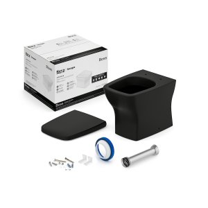 Kit de Bacia Convencional Assento Termofixo com Queda Amortecida e Complementos de Instalação Boss R