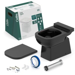 Kit Bacia Convencional com Assento Polipropileno Elite Celite - 6
