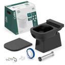 Ver imagem 7 de Kit Bacia Convencional com Assento Polipropileno Elite Celite Preto/Brilho
