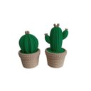 Ver imagem 1 de Kit com 2 Cactos - Vasos Decorativos Impressão 3d