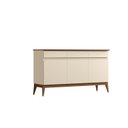 Ver imagem 1 de Buffet Balcão Mag 1.40m 3 Portas Estilo Retrô Cor Off White Cedro