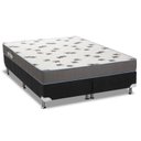 Ver imagem 1 de Cama Box Queen: Colchão Espuma D33 Ortobom Light + Base CRC Courano Black(158x198)