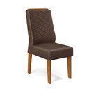 Ver imagem 1 de Kit com 2 Cadeiras para Sala de Jantar Lis Freijó/veludo Moca - Fdecor