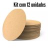 Bolacha Porta Pratos 35x35 Mdf Cru Kit com 12 Pçs - 4