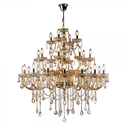 Ver imagem 1 de Lustre Candelabro Cristal Legítimo Maria Tereza Nice 28 Lâmpadas E14 Cristal Champagne